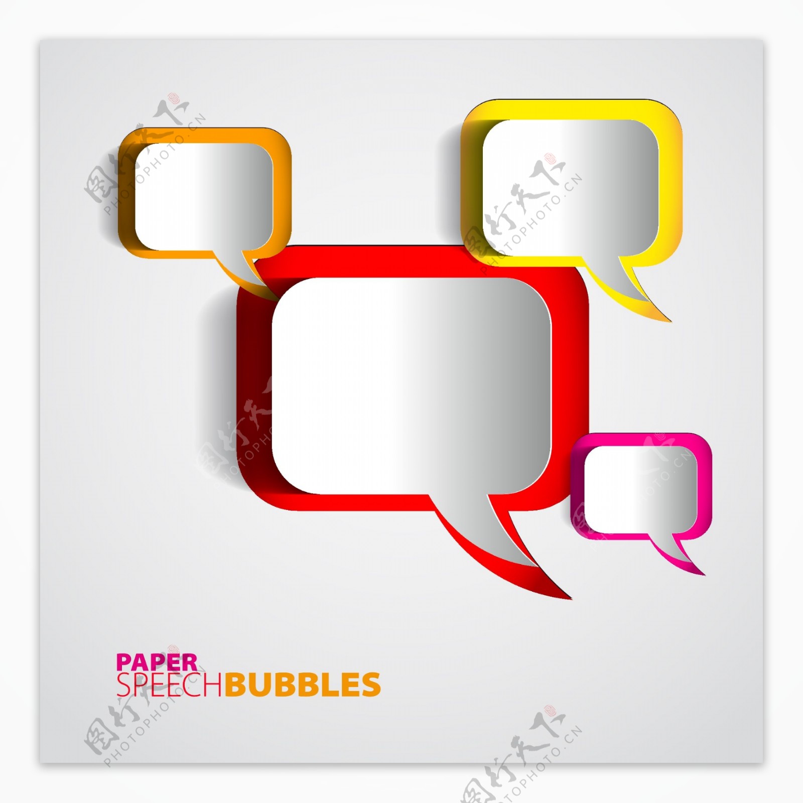 对话泡泡标签图片