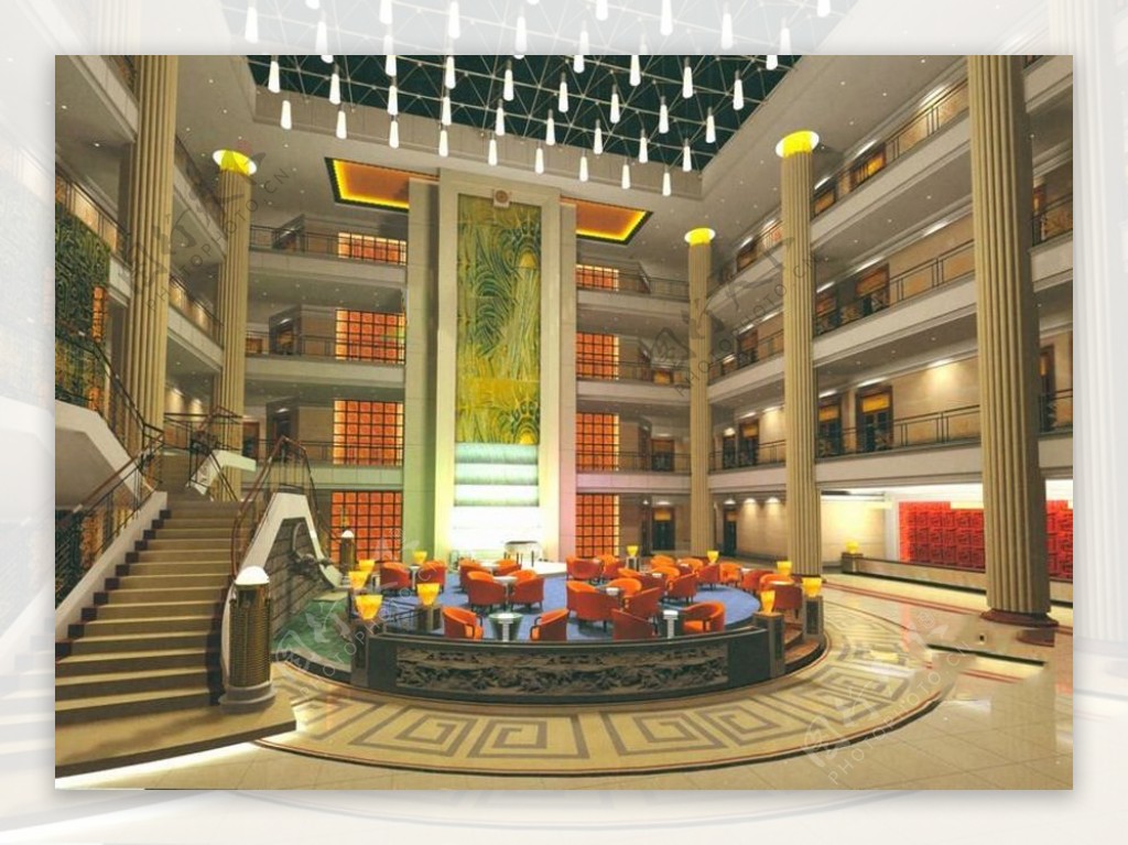 酒店大厅设计图