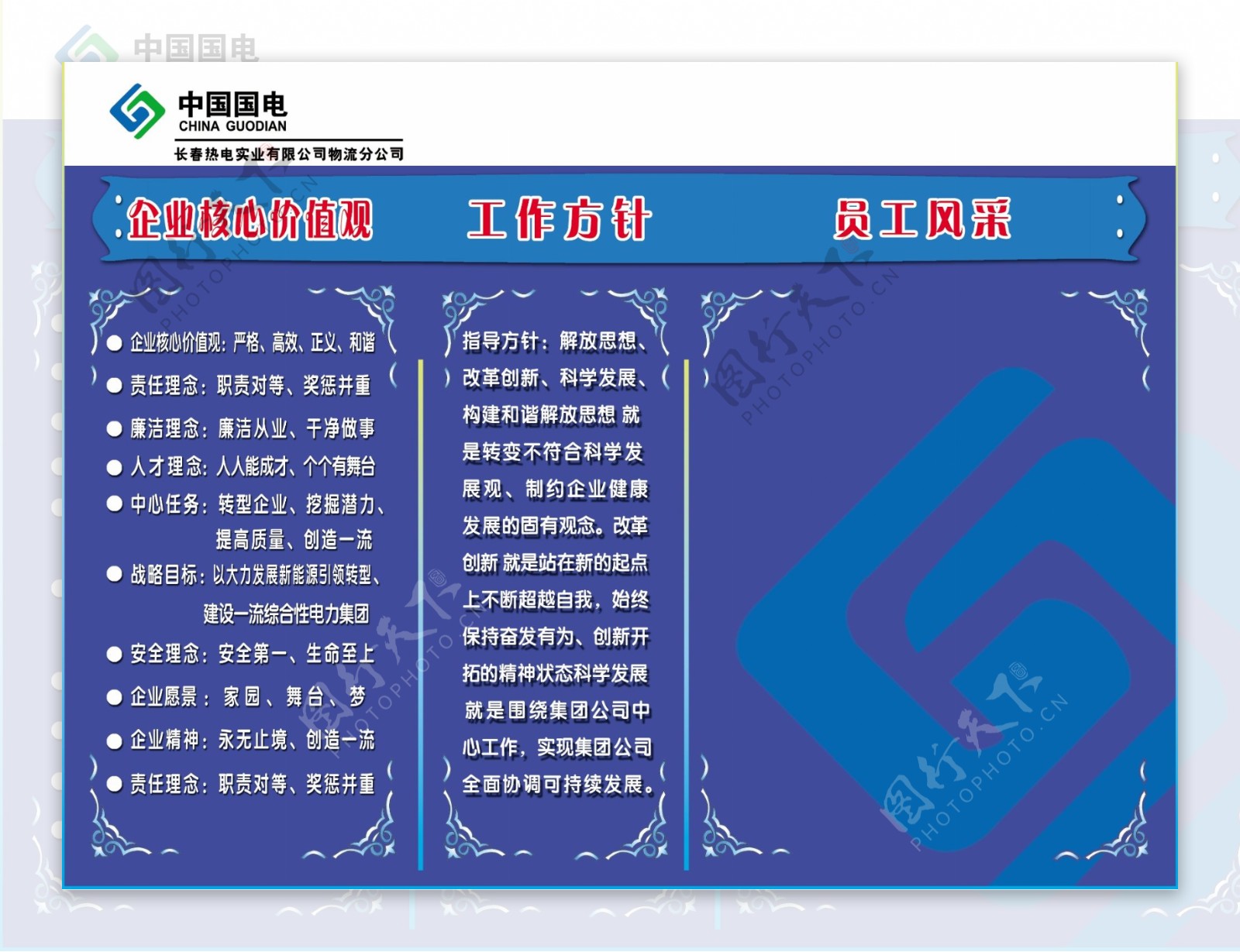中国国电展板图片