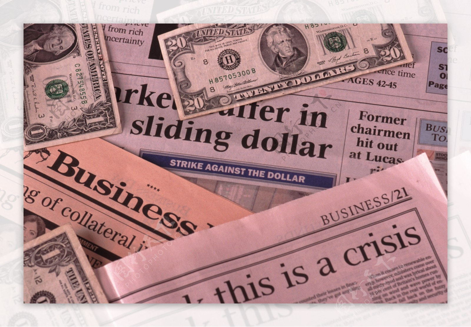货币战争报纸传媒纸币美元货币