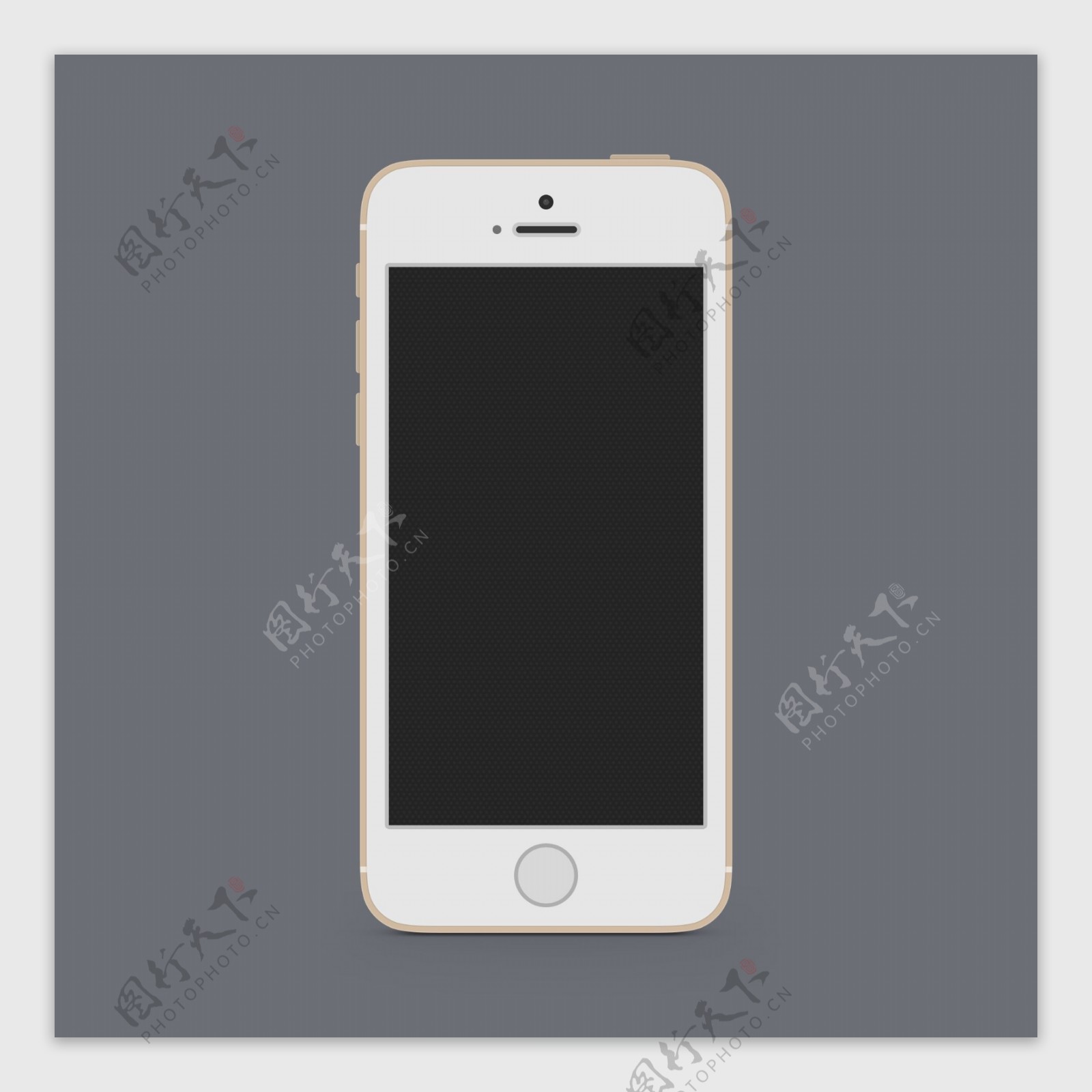 平坦的iPhone5S模型模板