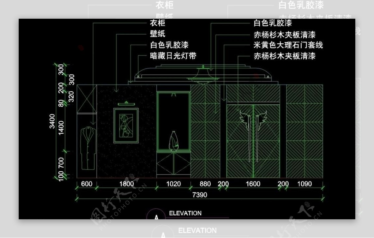 CAD餐厅设计素材