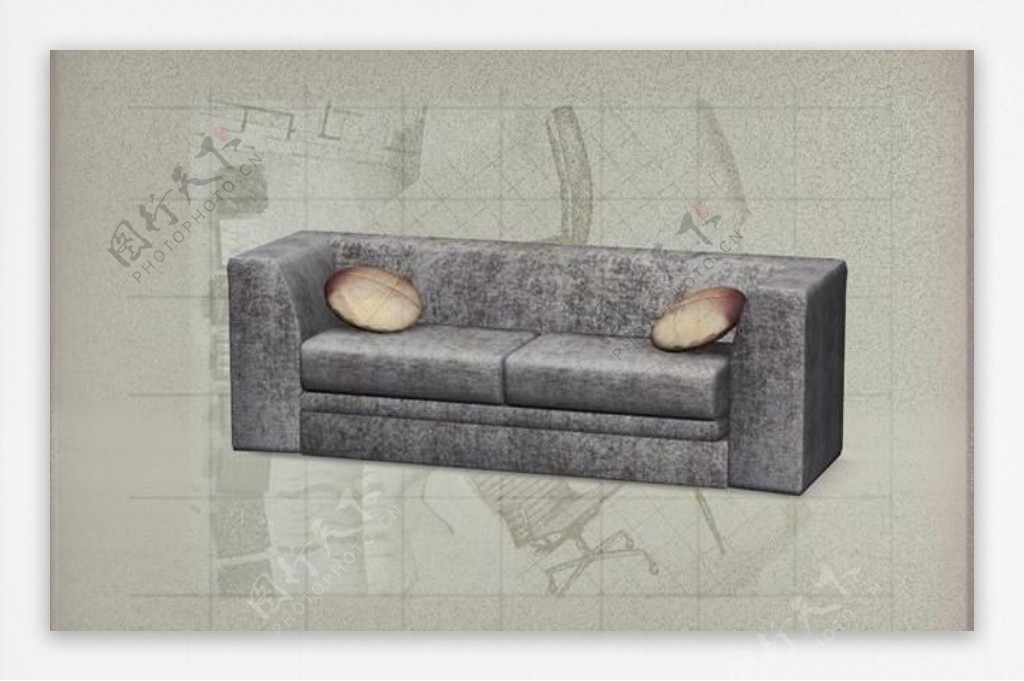 现代主义风格之沙发3D模型沙发006