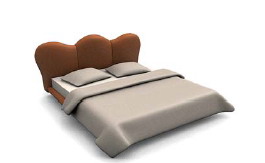 国外床3d模型家具图片素材23