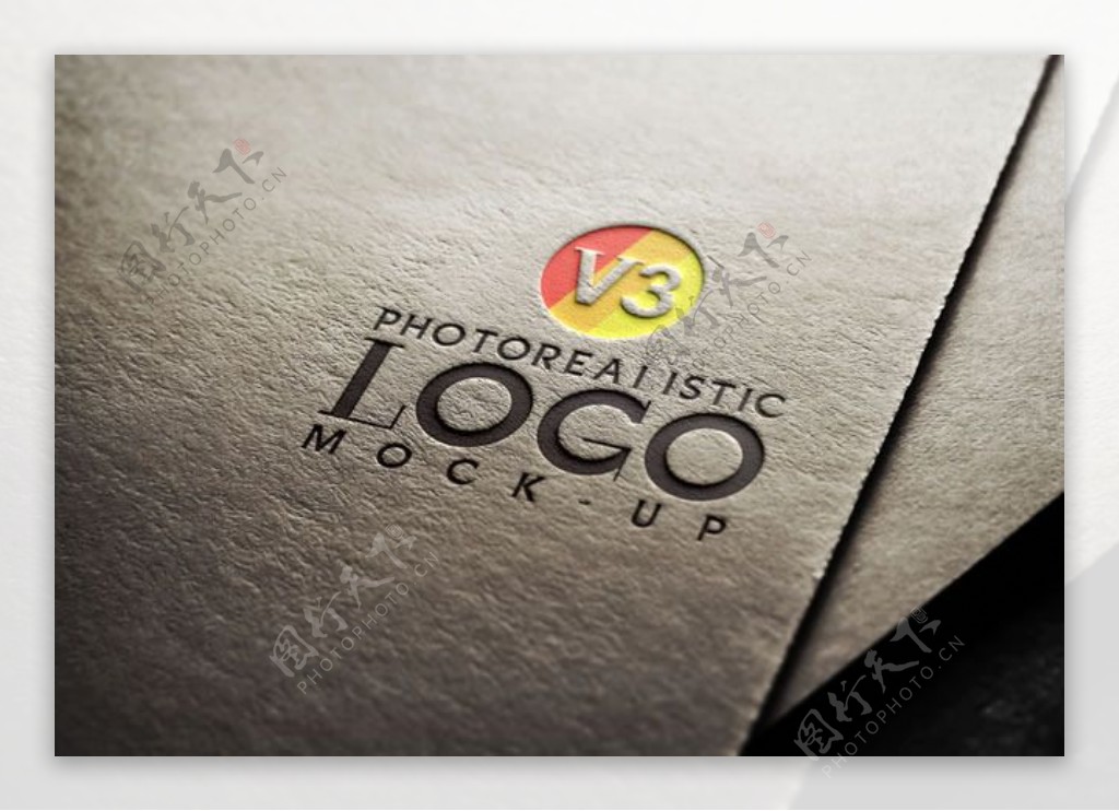 公司logo贴图设计PSD分层素材
