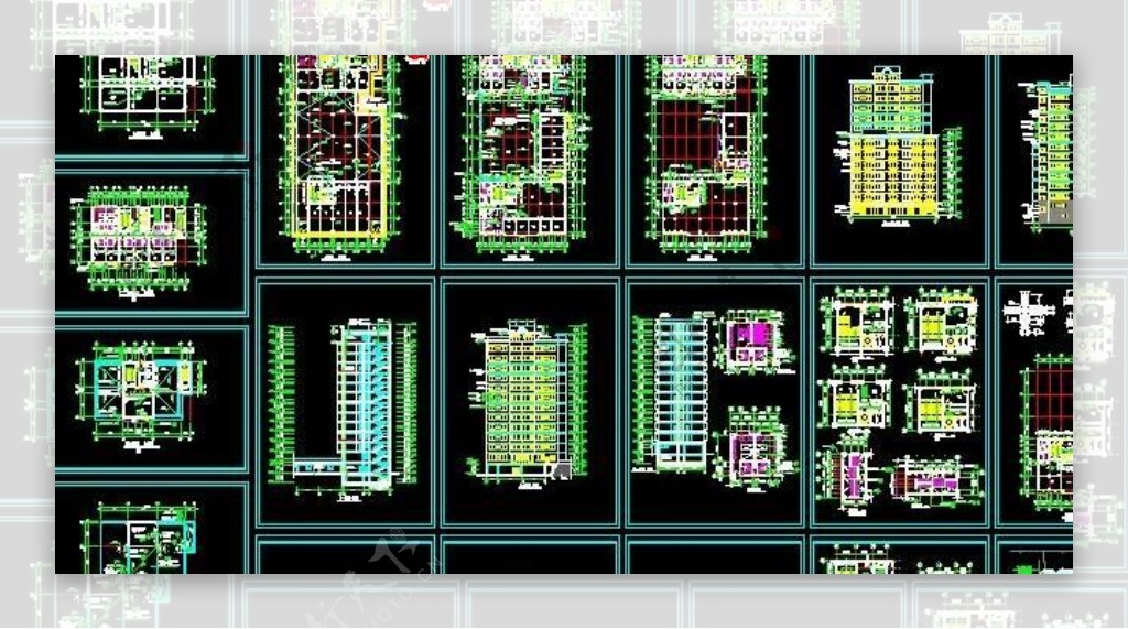 宾馆全套建筑设计