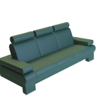 3D三人沙发模型