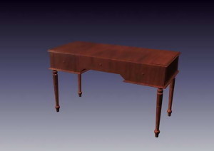 欧式桌子传统家具3D模型4