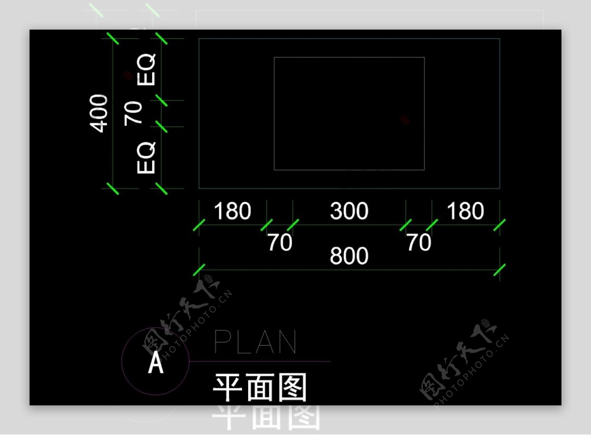 cad平面测绘图