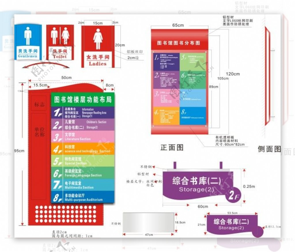 可爱卡通导视牌设计模板