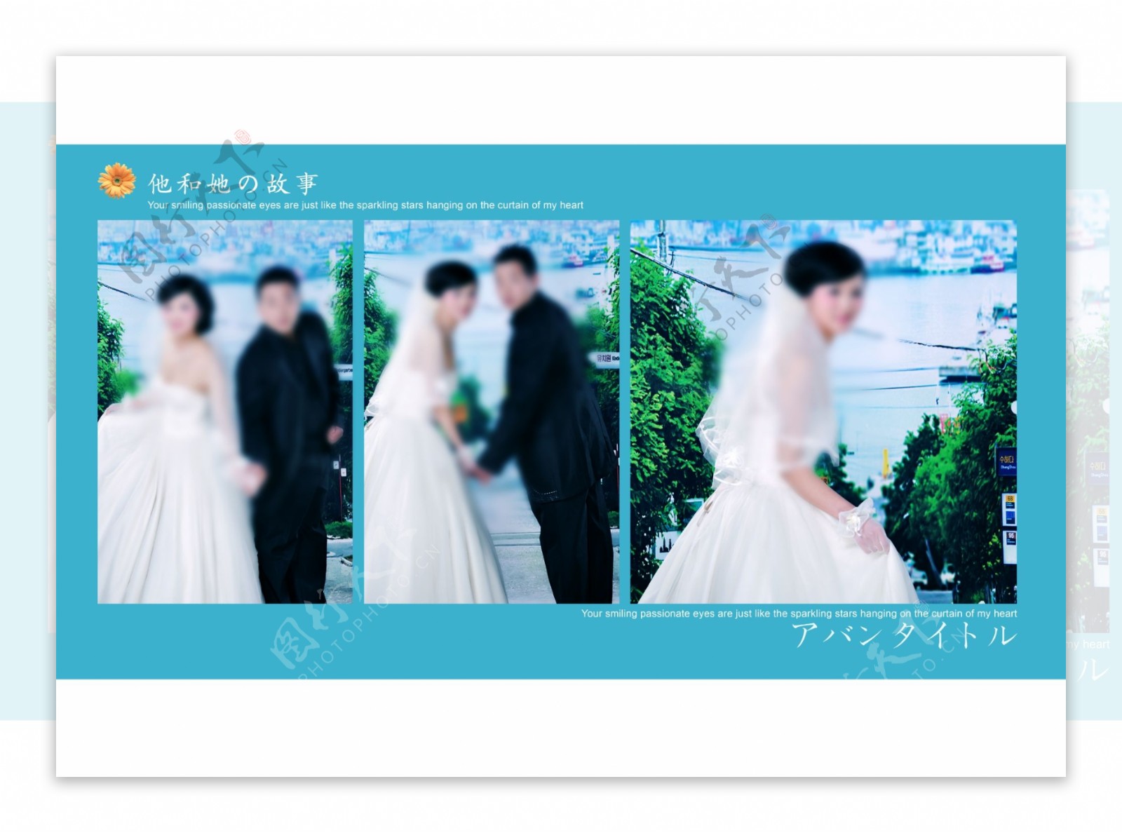 韩式婚纱相册模版图片