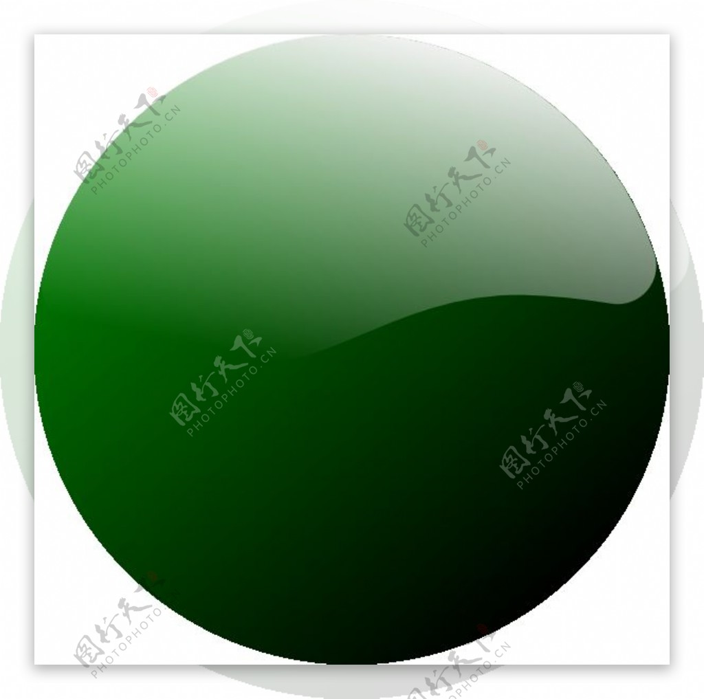 绿色的圆形图标剪贴画