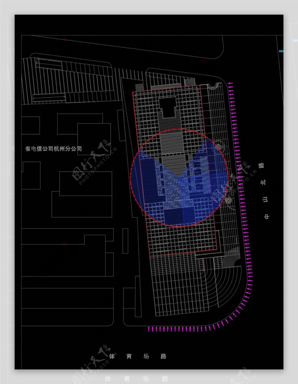 日照及噪声分析图CAD图纸