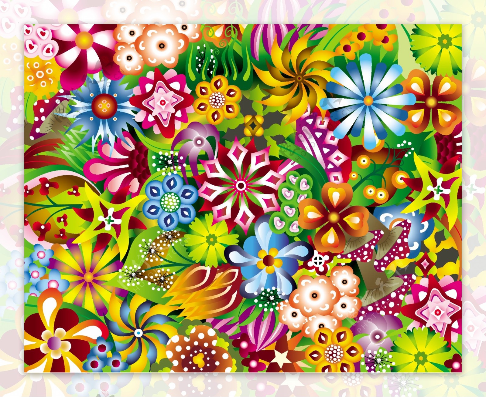 花的图形创意|Graphic Design|Pattern|Z40022774_Original作品-站酷ZCOOL