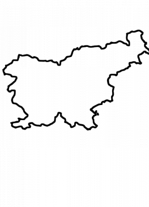 斯洛文尼亚的矢量地图
