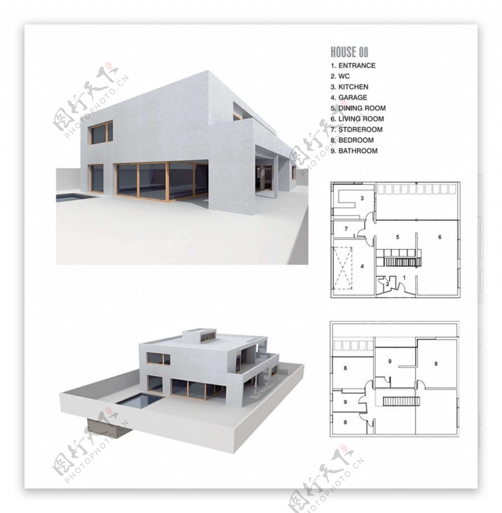 房屋建筑3D模型素材
