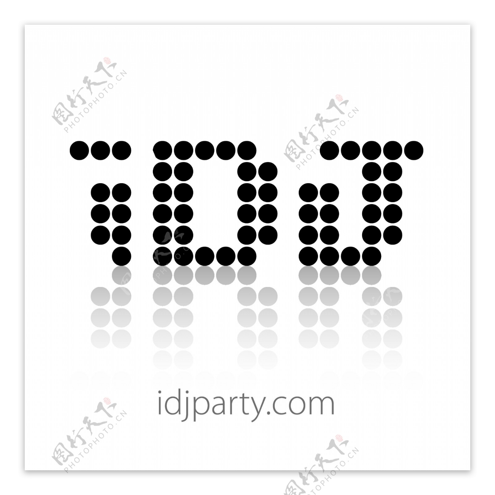 iDJpartylogo设计欣赏iDJparty音乐公司LOGO下载标志设计欣赏