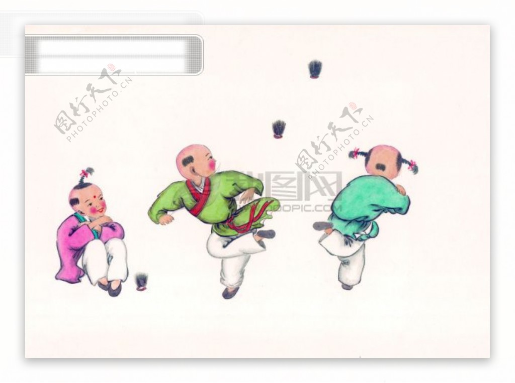 中华艺术绘画古画儿童游玩嬉戏中国古代绘画