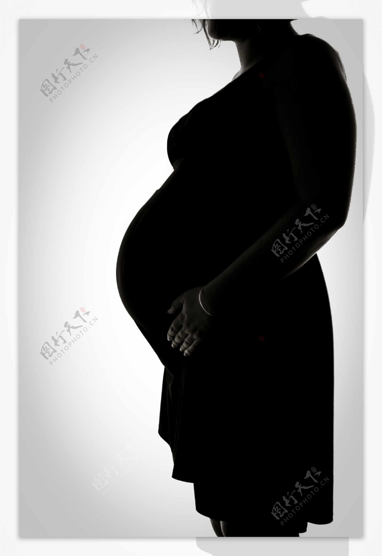 孕妇剪影图片