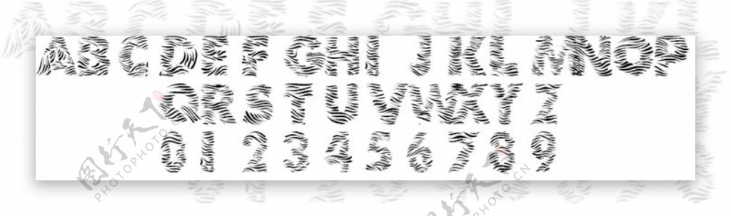 101斑马打印字体