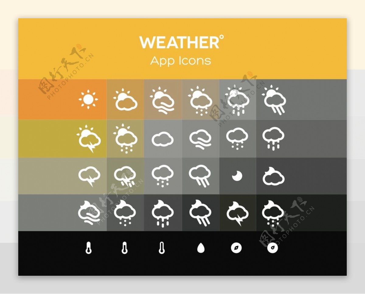 App应用天气图标图片
