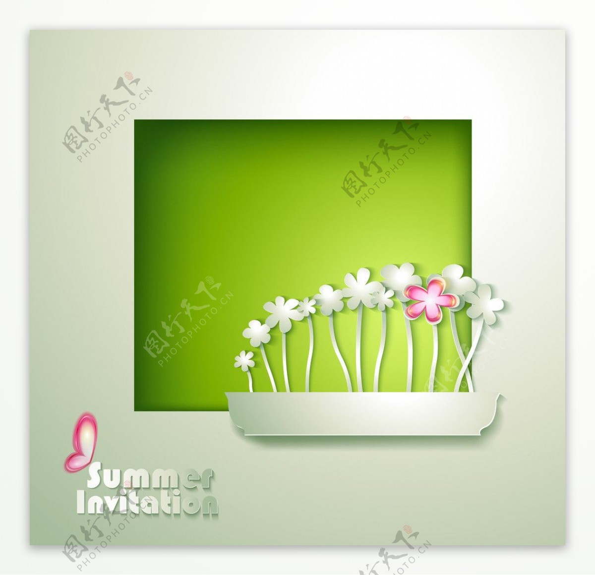 抽象花卉背景图片