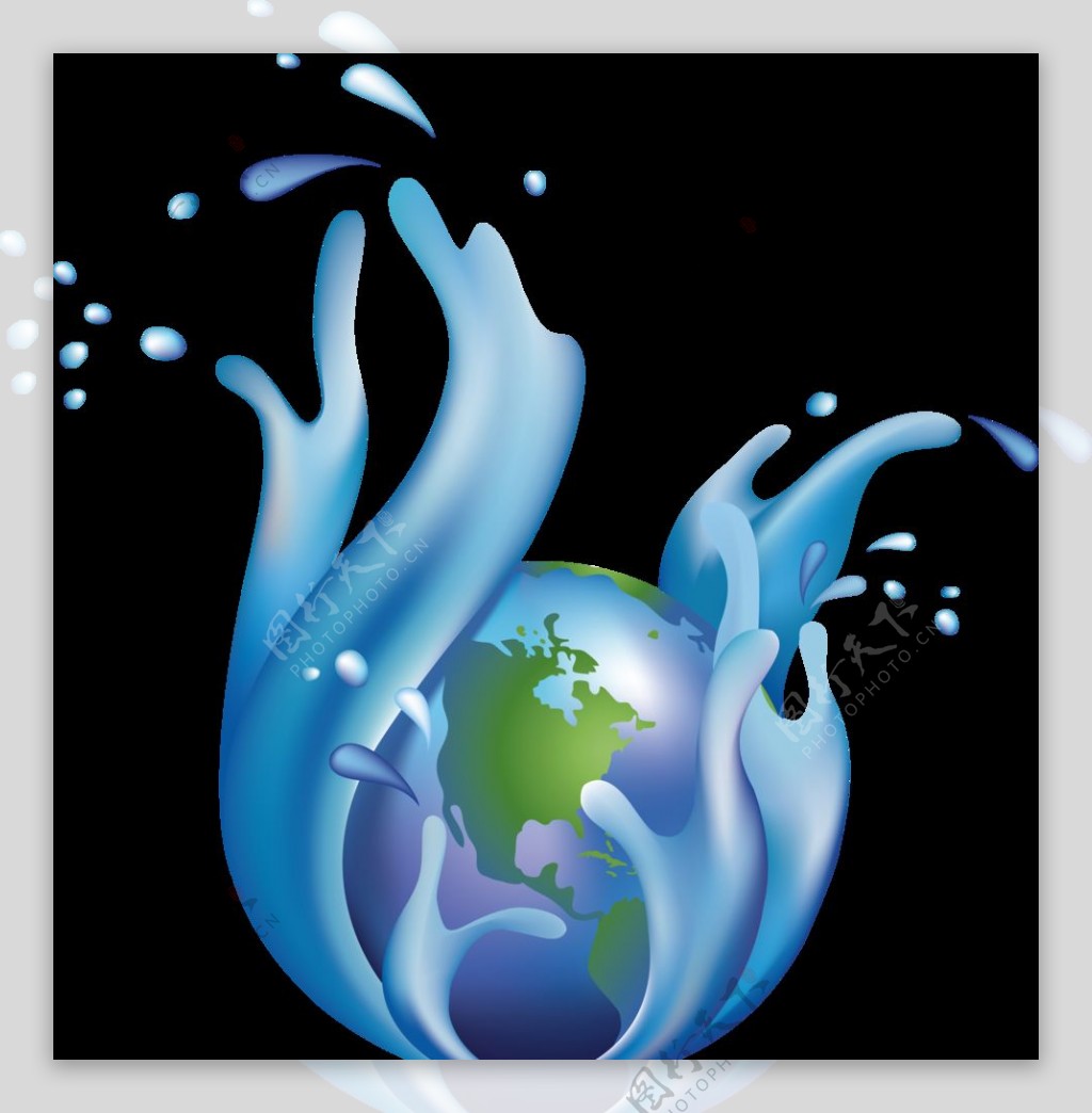 地球花纹地球花盆图片