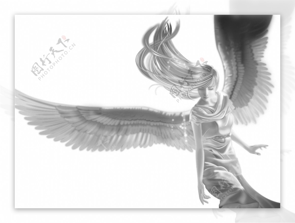 天使侧面,天使侧面图片,翅膀侧面(第8页)_大山谷图库