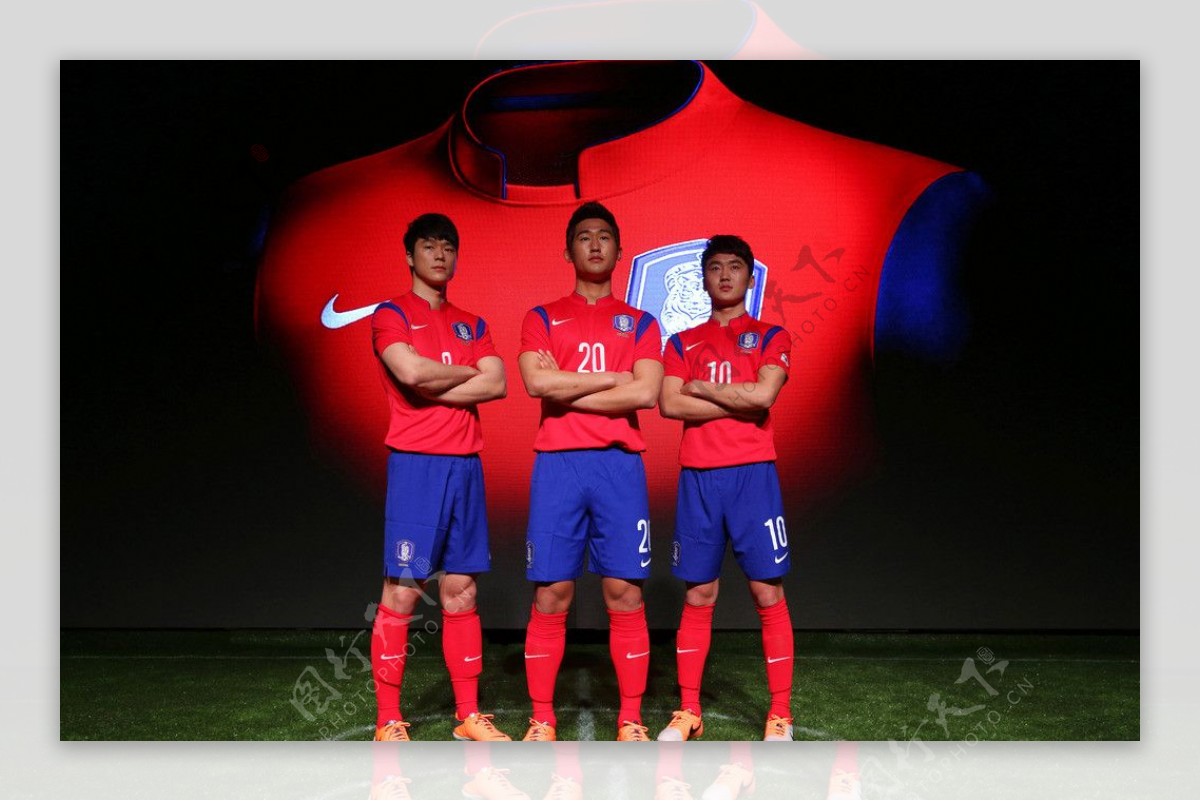 韩国国家队队服广告图片