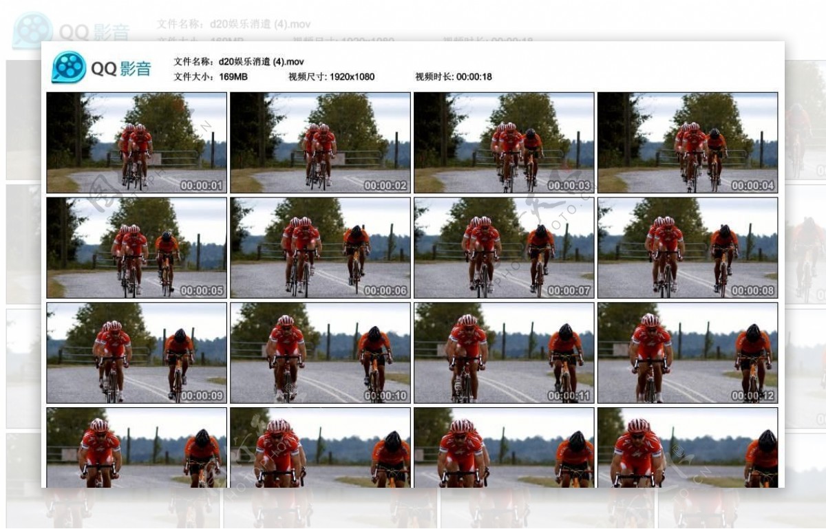 自行车竞速比赛高清实拍视频素材