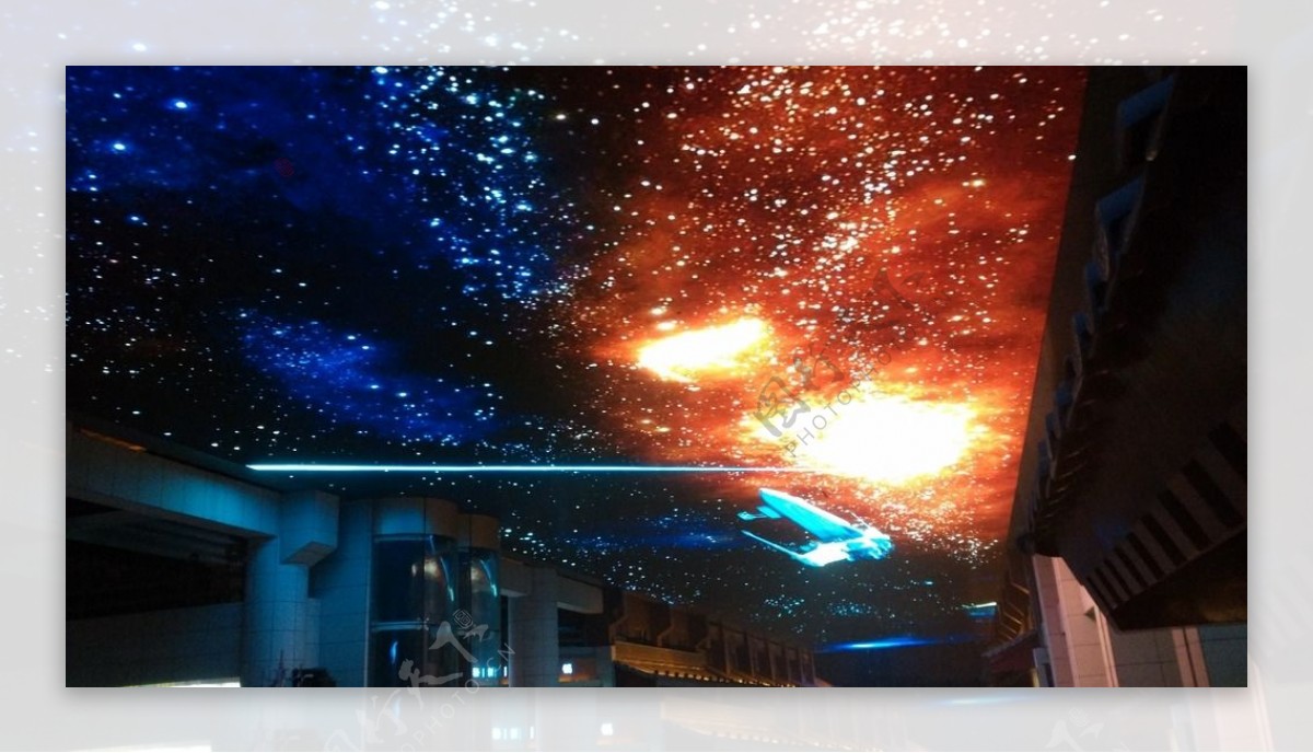 西安大雁塔LED显示图片