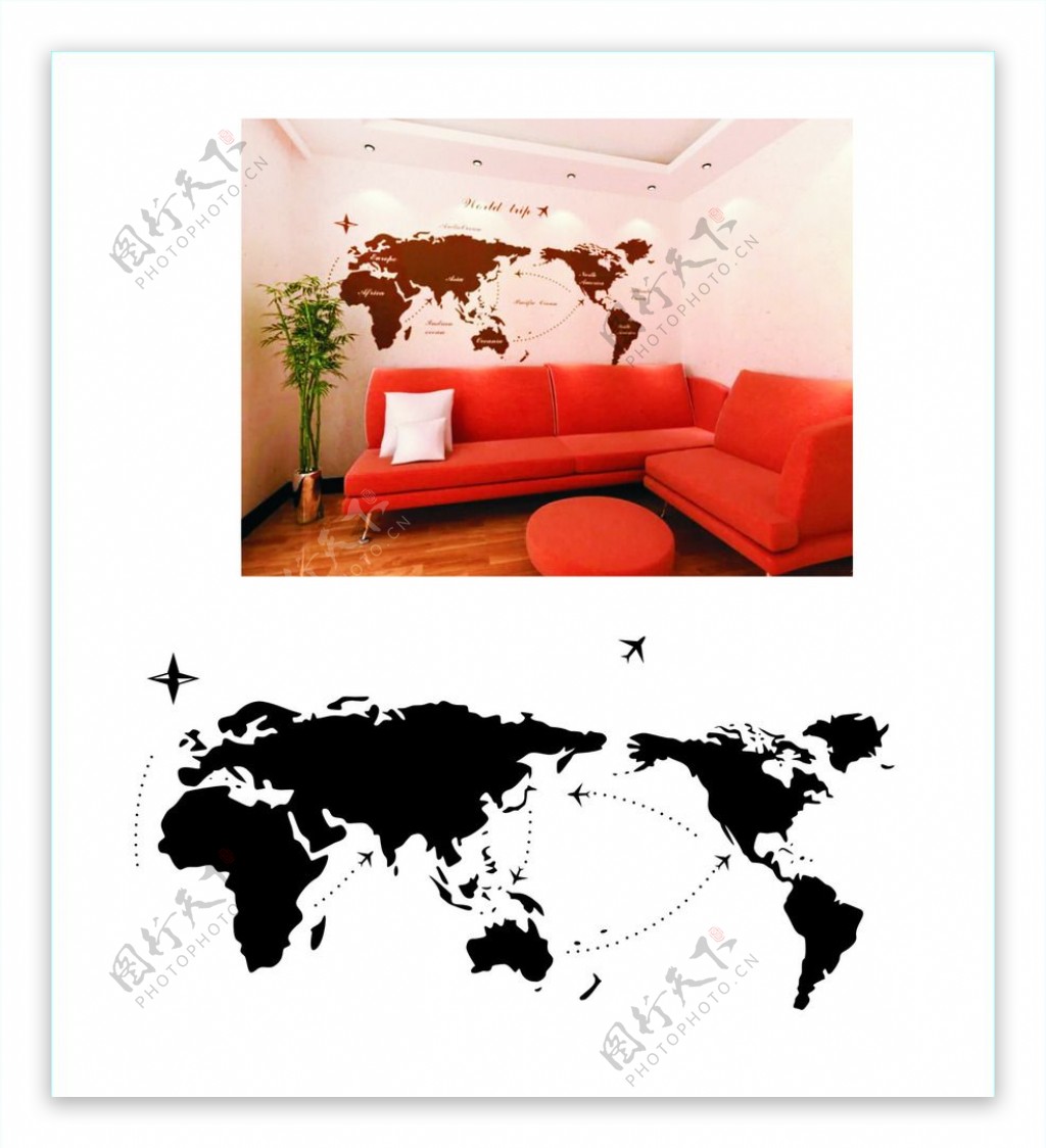 世界地图背景墙图片