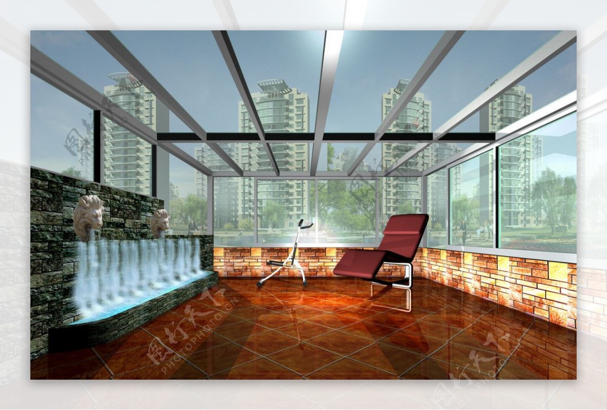 玻璃平台阳光房设计效果图|空间|建筑设计|花园阳光房 - 原创作品 - 站酷 (ZCOOL)