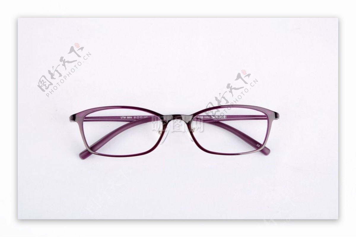 紫色眼镜图片