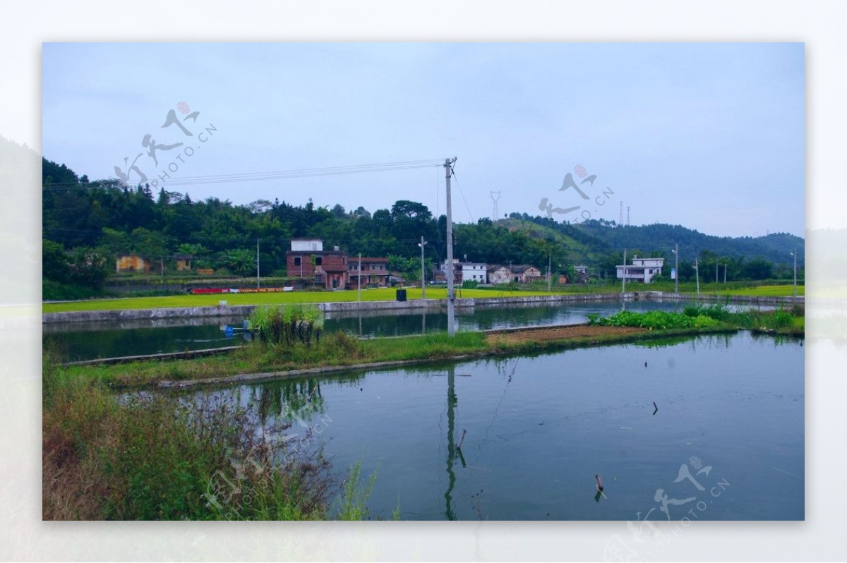 田园风光乡村山水图片