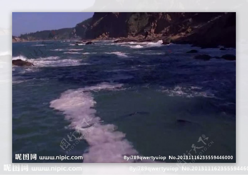 海洋海水海岸视频素材
