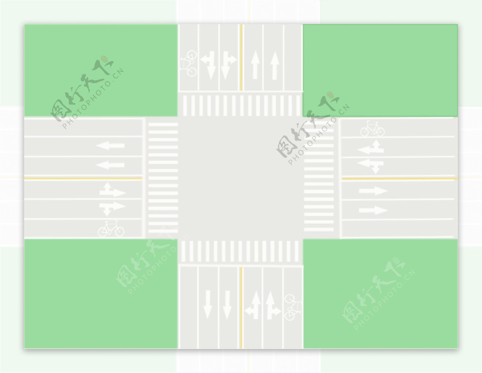 Isometric Crossroads intersection of streets with people 2953111 Vector ...