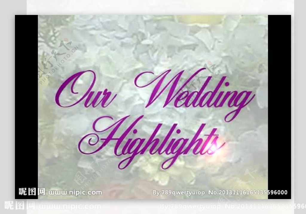 婚礼视频素材
