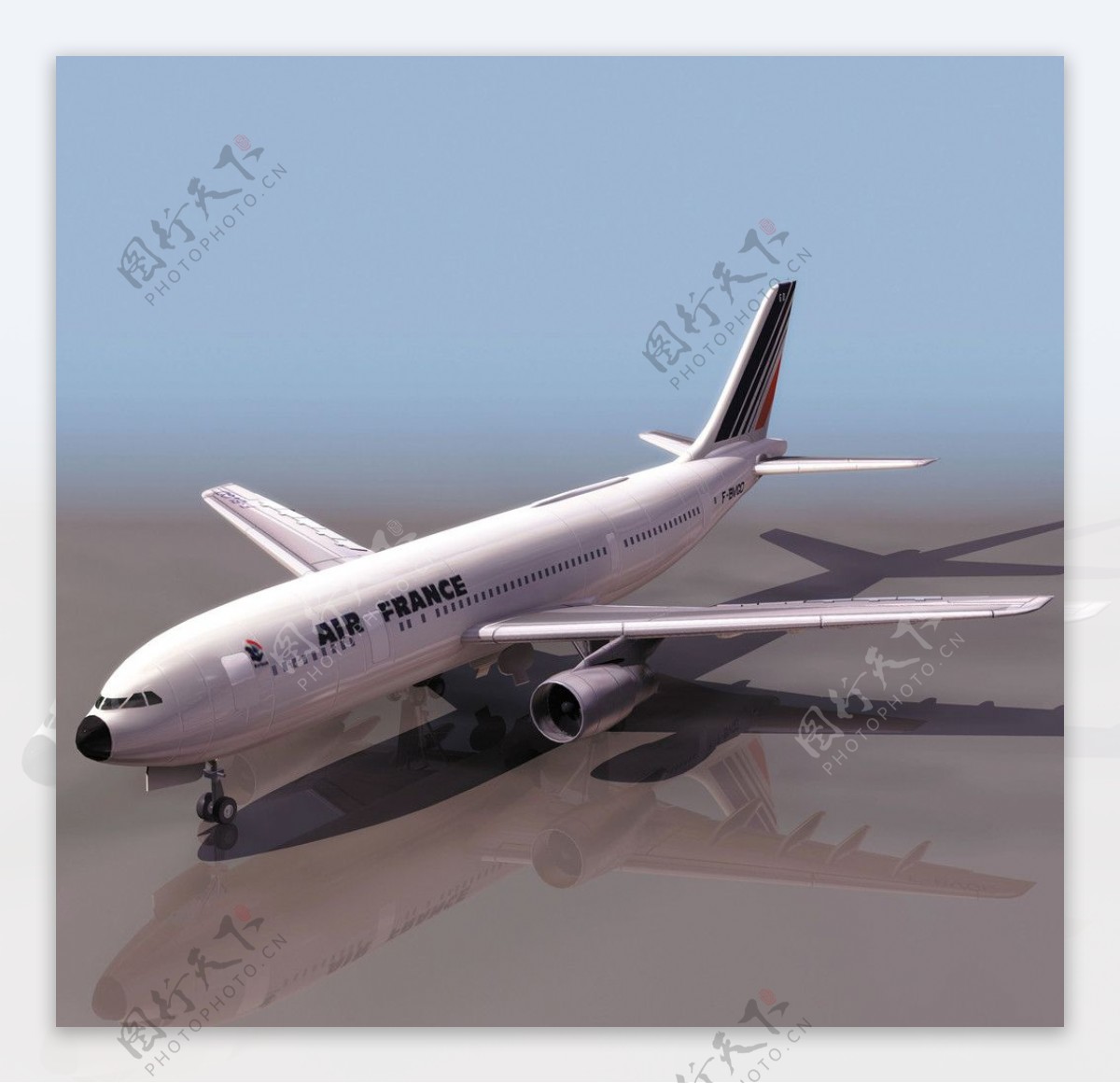 3D模型图库交通工具飞机客机图片