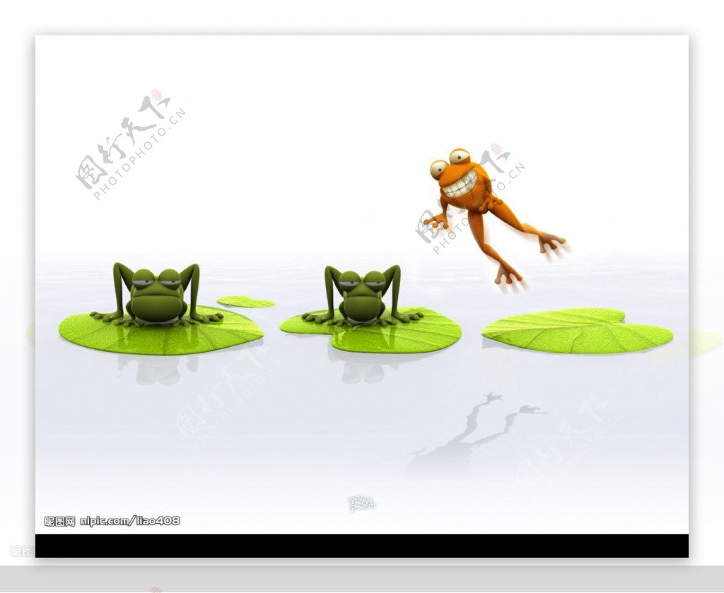 3D青蛙壁纸图片