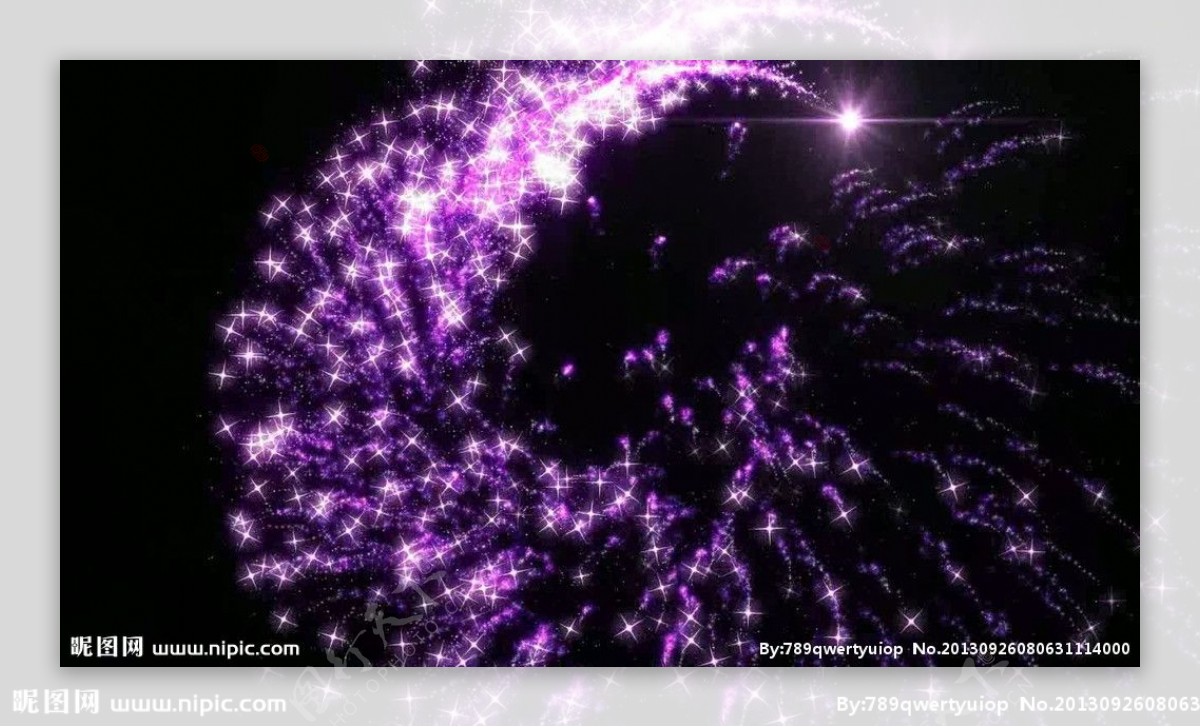 动态紫粒子视频素材