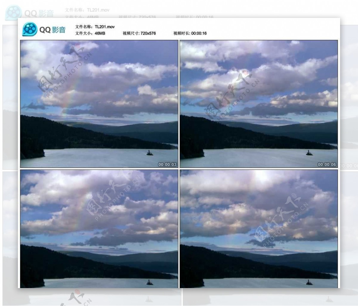 湖泊高山风光视频实拍素材