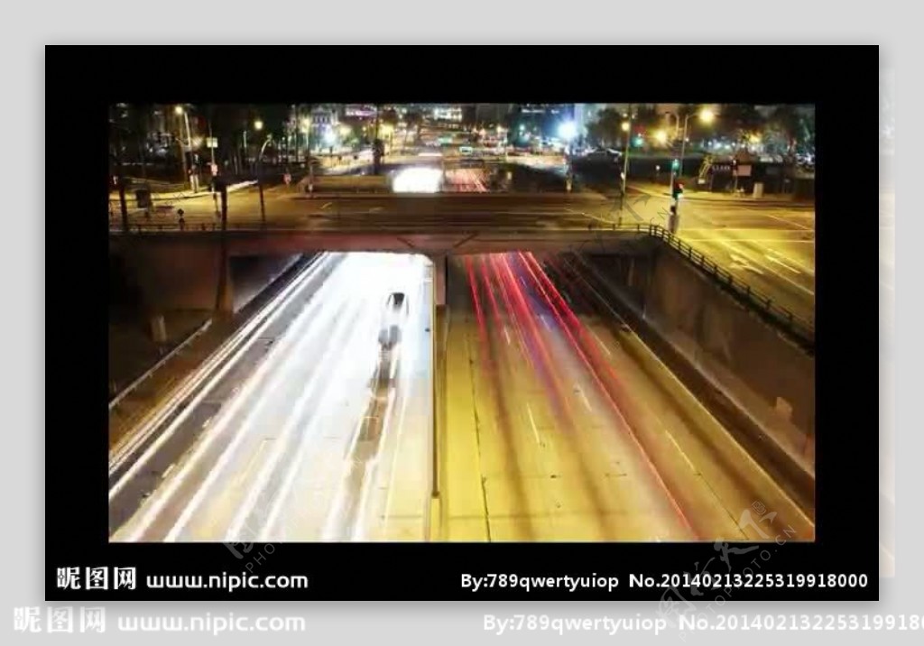 延时摄影城市公路视频
