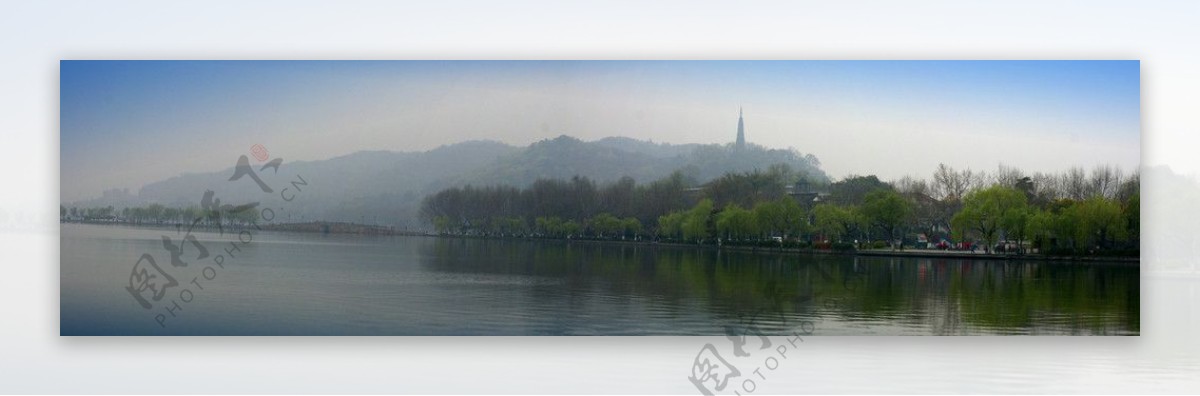 杭州西湖景接片图片