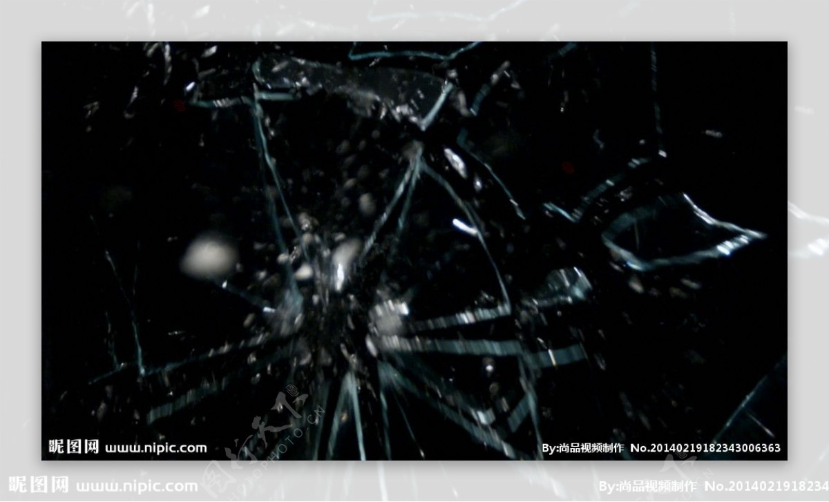 玻璃爆炸高清视频背景