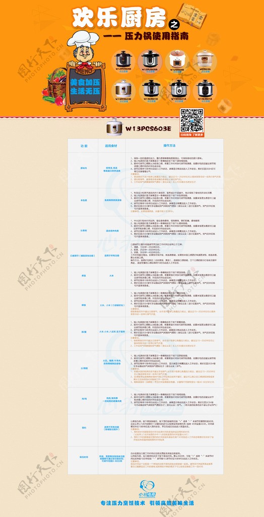 电压力锅使用指南图片
