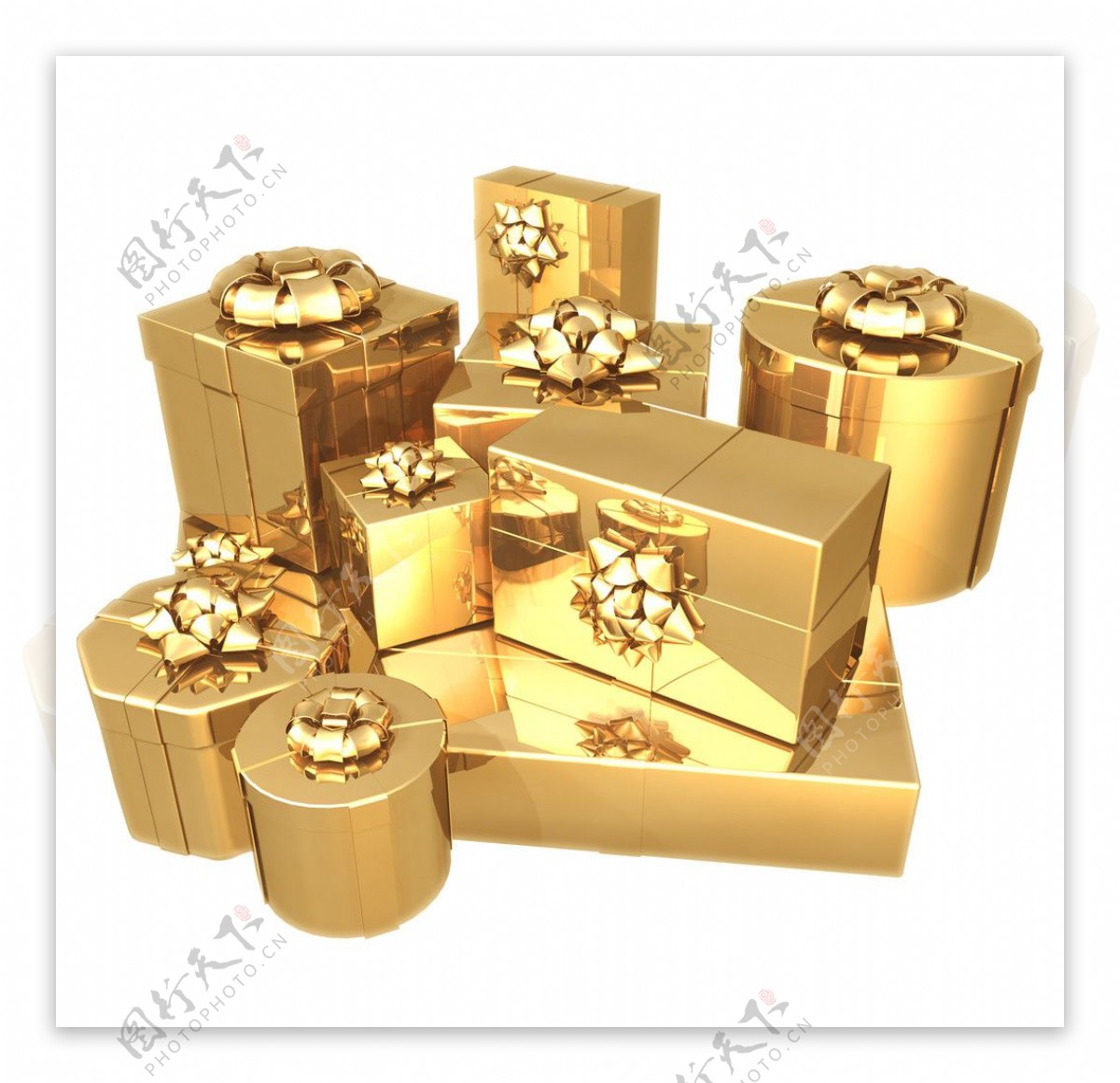 金色礼盒图片