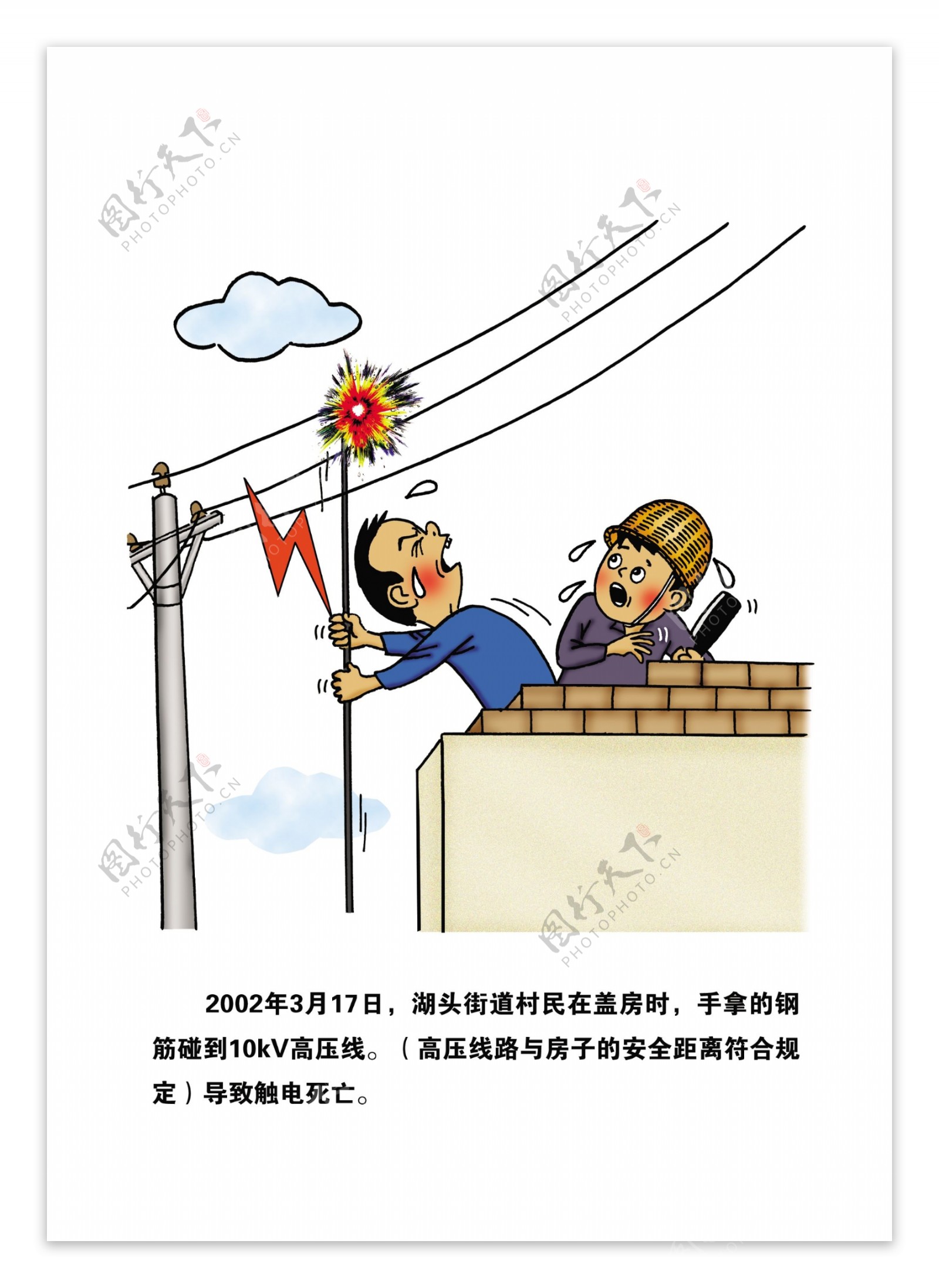电力事故案例漫画图片