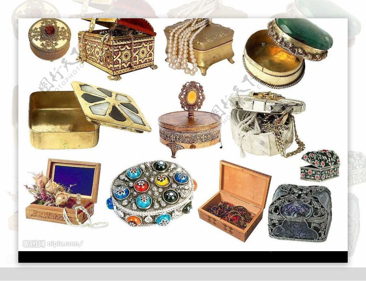 珠宝首饰盒PSD素材图片
