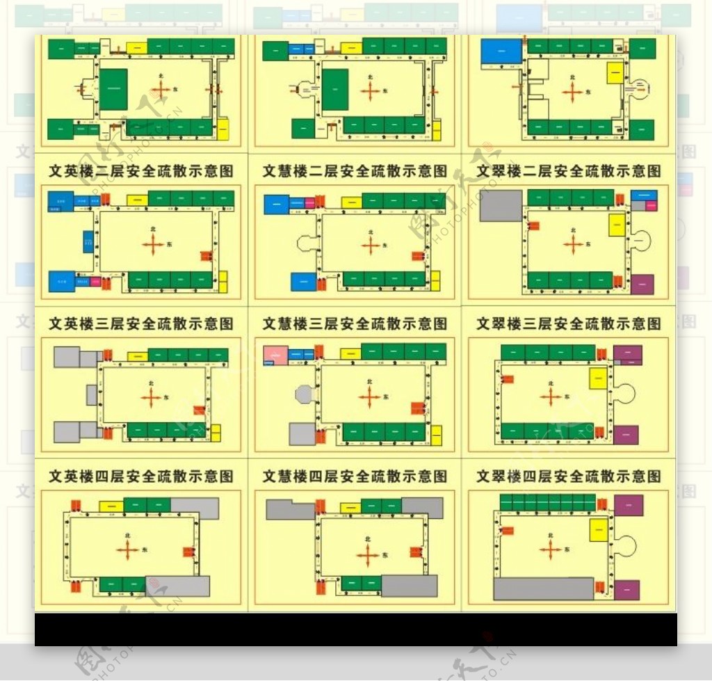 消防平面图图片